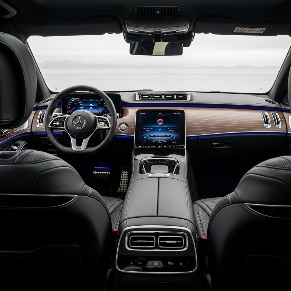 Mercedes seating and wood trim