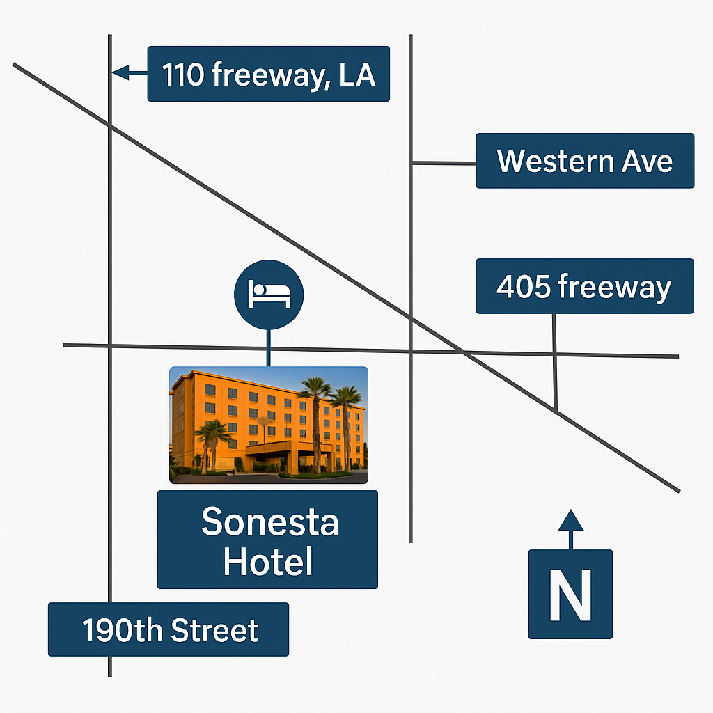 Sonesta hotel map